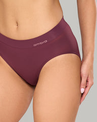 LA SENZA AMBRA BONDI BARE HI CUT MAROON BRIEF BROWN / 8/10