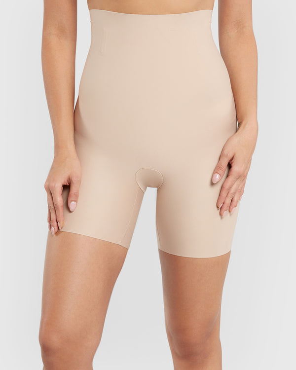 Laser Shape High Waist Mid-Thigh Shaper Shorts NUDE / 12