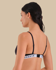 ISLA & EVIE BLACK T-SHIRT PUSHUP BRA BLACK BEAUTY / 34B