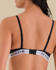 ISLA & EVIE BLACK T-SHIRT PUSHUP BRA BLACK BEAUTY / 34B