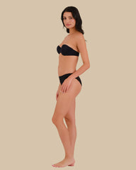 ISLA & EVIE CHEEKY SEAMLESS PANTIES BLACK / S