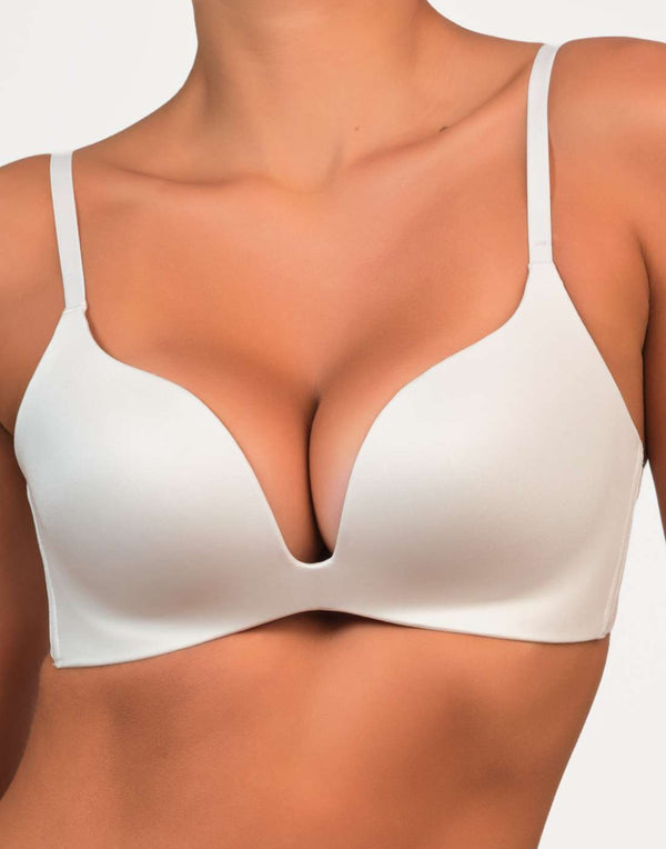 Isla & Evie Everyday Plunge Bra Ivory / 34B