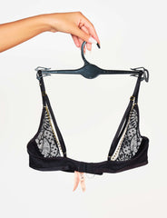 Sylvia Cupless Bra Black Beauty-Lsi / MED