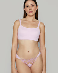 HAILEY BIKINI CHEEKY PINK LAVENDER SPOT / S