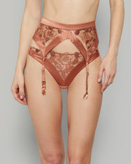 ROSABELLE SEXY SUSPENDER GARTER GLD001 / 10