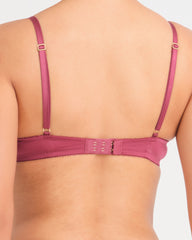 Belle Micro Push Up Bra WINE-LSI / 34B