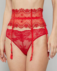 VEDETTER SEXY SUSPENDER GARTER RED087 / 10