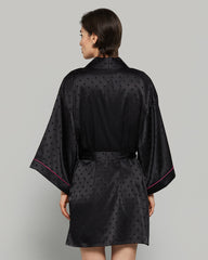 Isla & Evie Robe BLACK BEAUTY/FUCHSIA-LSI / S