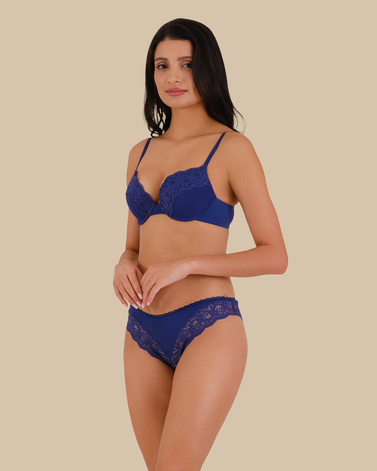 Bra push up rib TWILIGHT BLUE / 34B