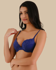 Bra push up rib TWILIGHT BLUE / 34B