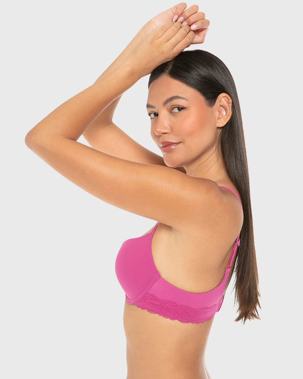 La Senza Isla And Evie Casual Comfort Rib Push Up Padded Plunge Bra Baton Rouge Baton Rouge / 34B