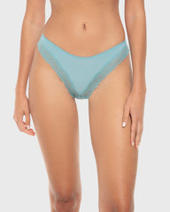 La Senza Isla And Evie Casual Comfort Rib Cheeky Panty Reef Waters Reef Waters / S