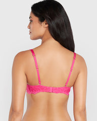La Senza Obvious Full Coverage Bra Dark Pink / 34B