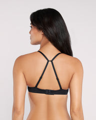 La Senza Sexy Double Pushup Plunge Bra BLACK / 34B