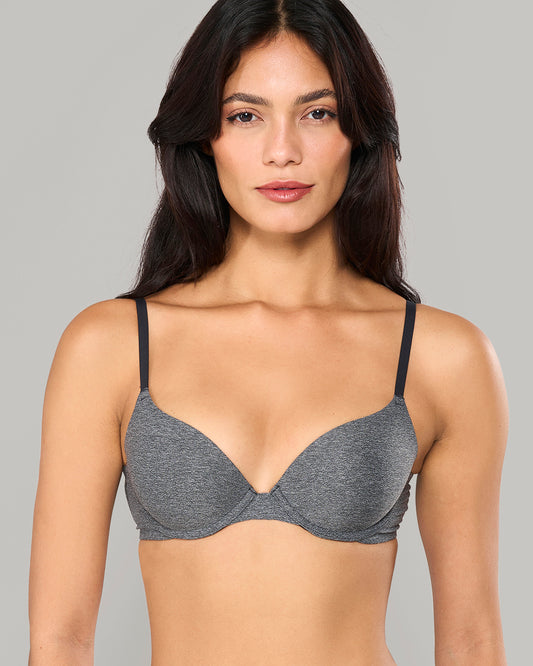 HEATHERED DEMI COMFORT BRA – LA SENZA BLACK / 34B