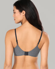 HEATHERED DEMI COMFORT BRA – LA SENZA BLACK / 34B