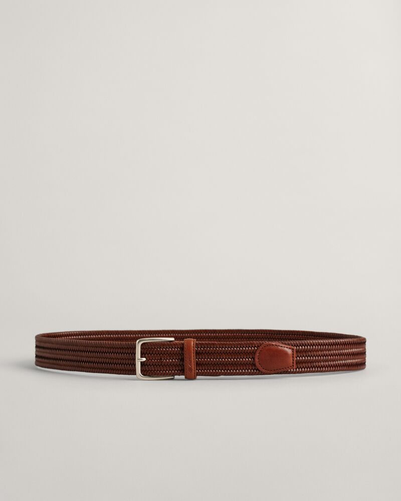 Braided Elastic Leather Belt