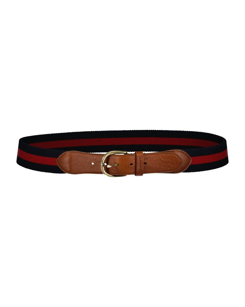 Striped Webbing Belt