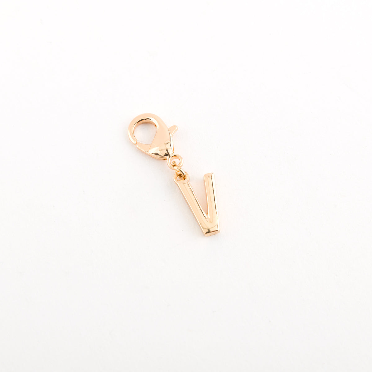 Women's Keyring Letter Charms Light Gold