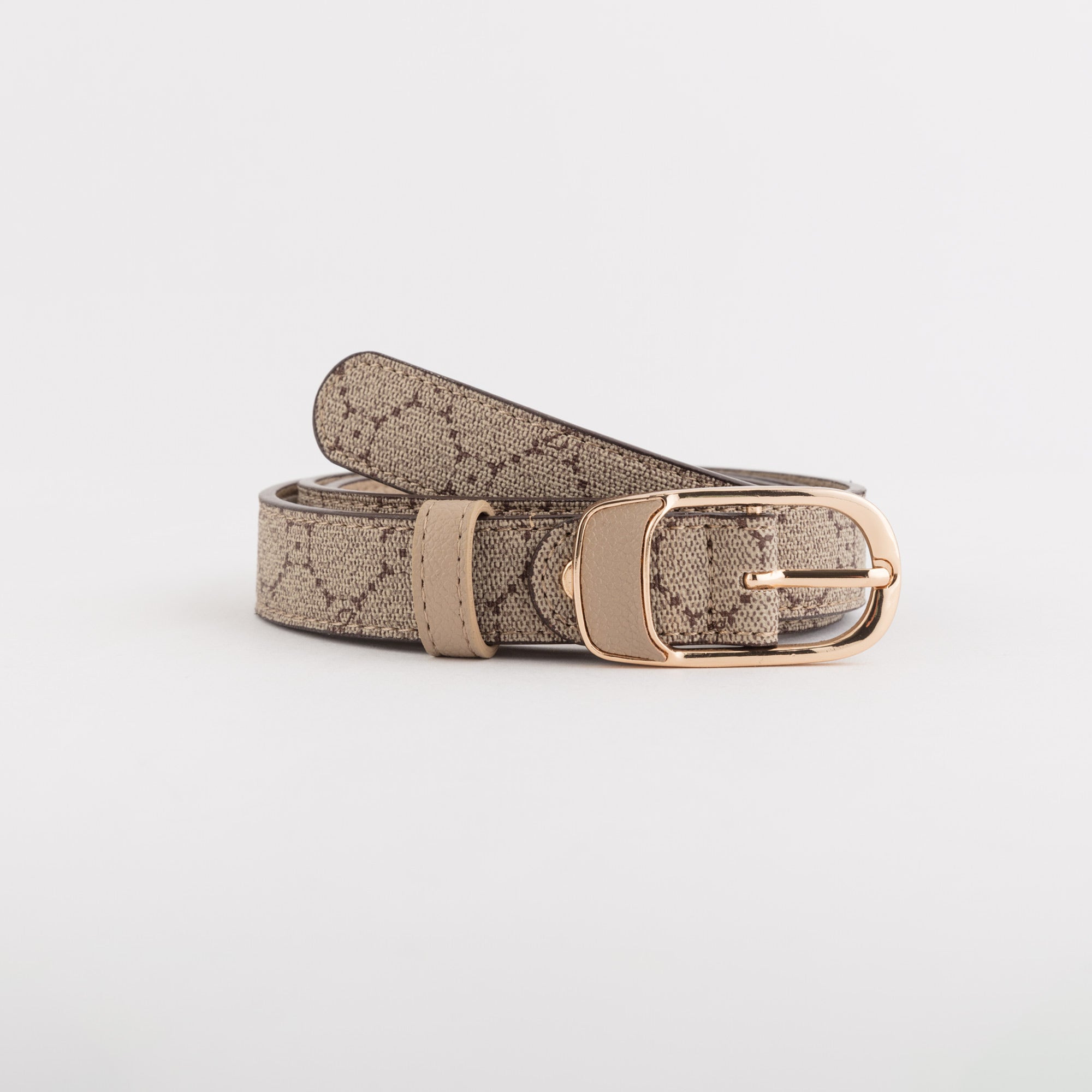 Belts-Cinture Continuative Single Size / Taupe/Light Taupe