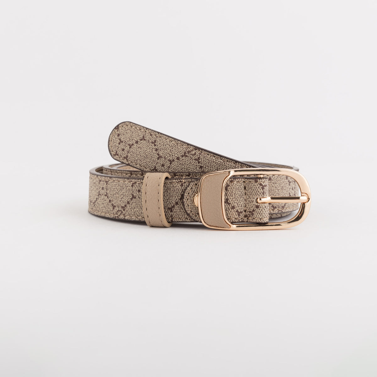 Belts-Cinture Continuative Single Size / Taupe/Light Taupe