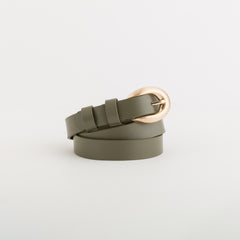 Women's Belt Lady Belt Leather Lichen Green