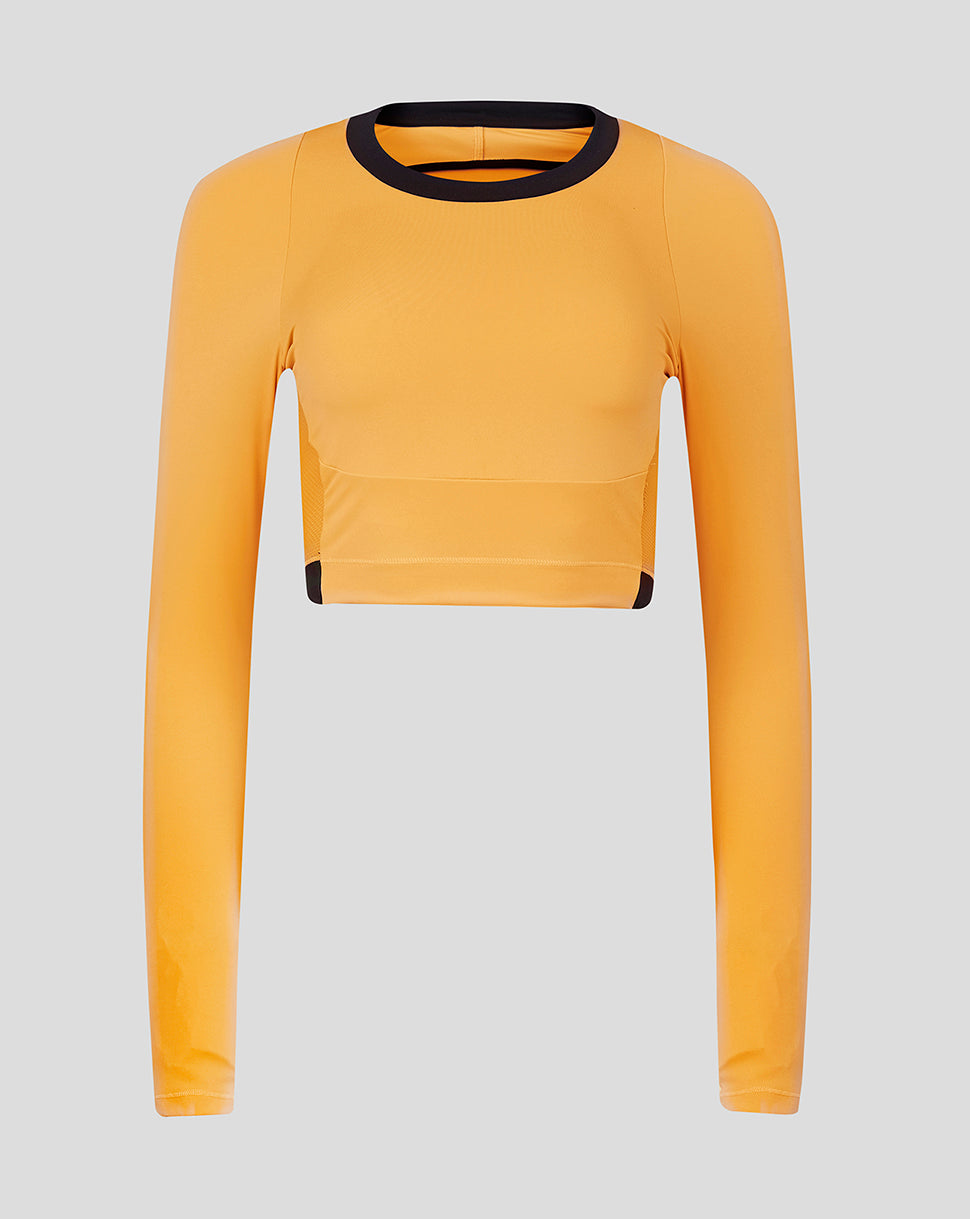Women's AMC Performance Long Sleeve Top - Amber, Lightweight Tennis Top for Women