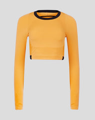 Women's AMC Performance Long Sleeve Top - Amber, Lightweight Tennis Top for Women