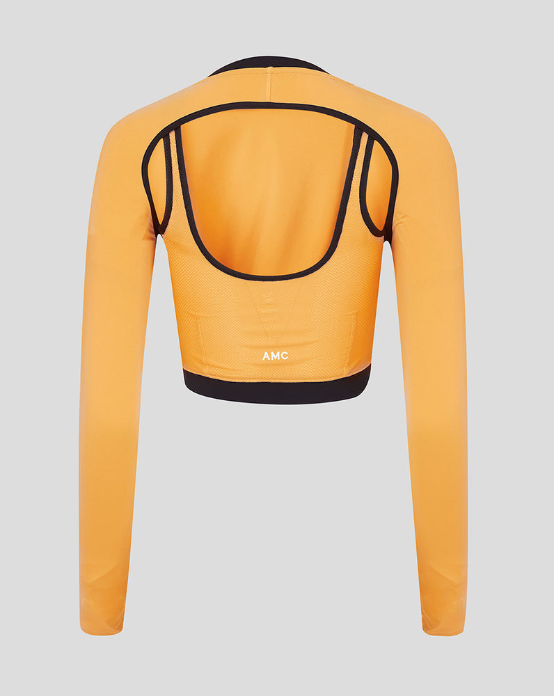 Women's AMC Performance Long Sleeve Top - Amber, Lightweight Tennis Top for Women