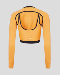 Women's AMC Performance Long Sleeve Top - Amber, Lightweight Tennis Top for Women