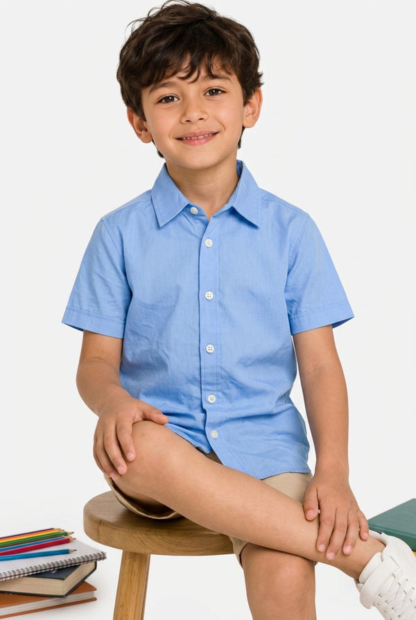 OVS Shirt S/S Placid Blue