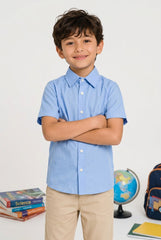 OVS Shirt S/S Placid Blue