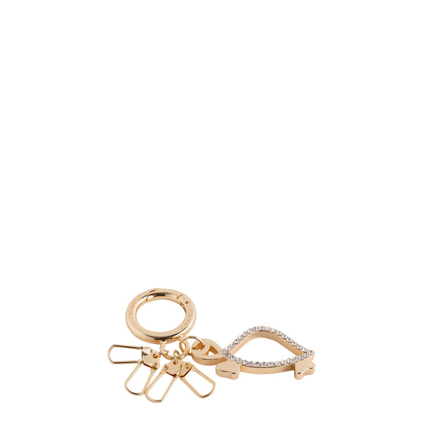 Keyrings-Portachiavi Continua Single Size / Light Gold/White