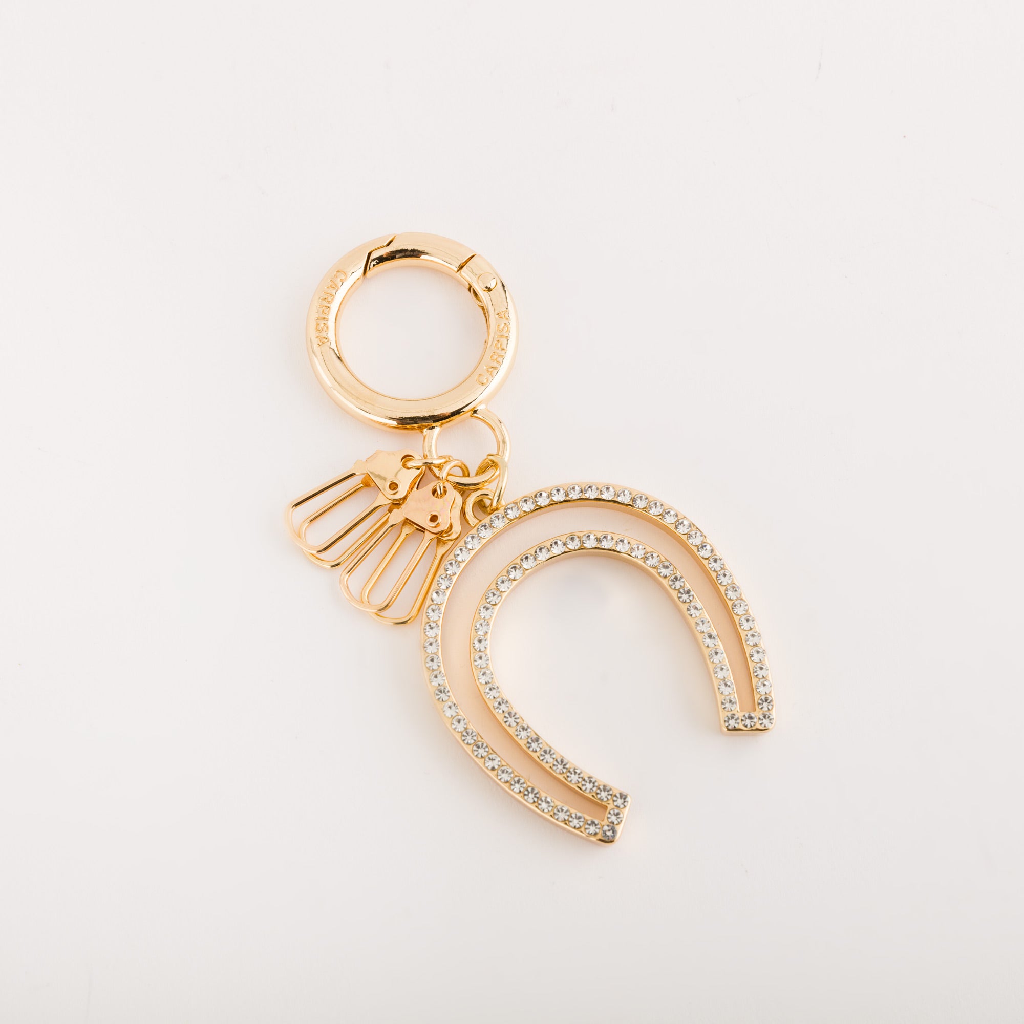 Keyrings-Portachiavi Continua Single Size / Light Gold/White