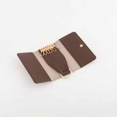 Keyrings-Berna Wallet Single Size / Marble/Dark Brown