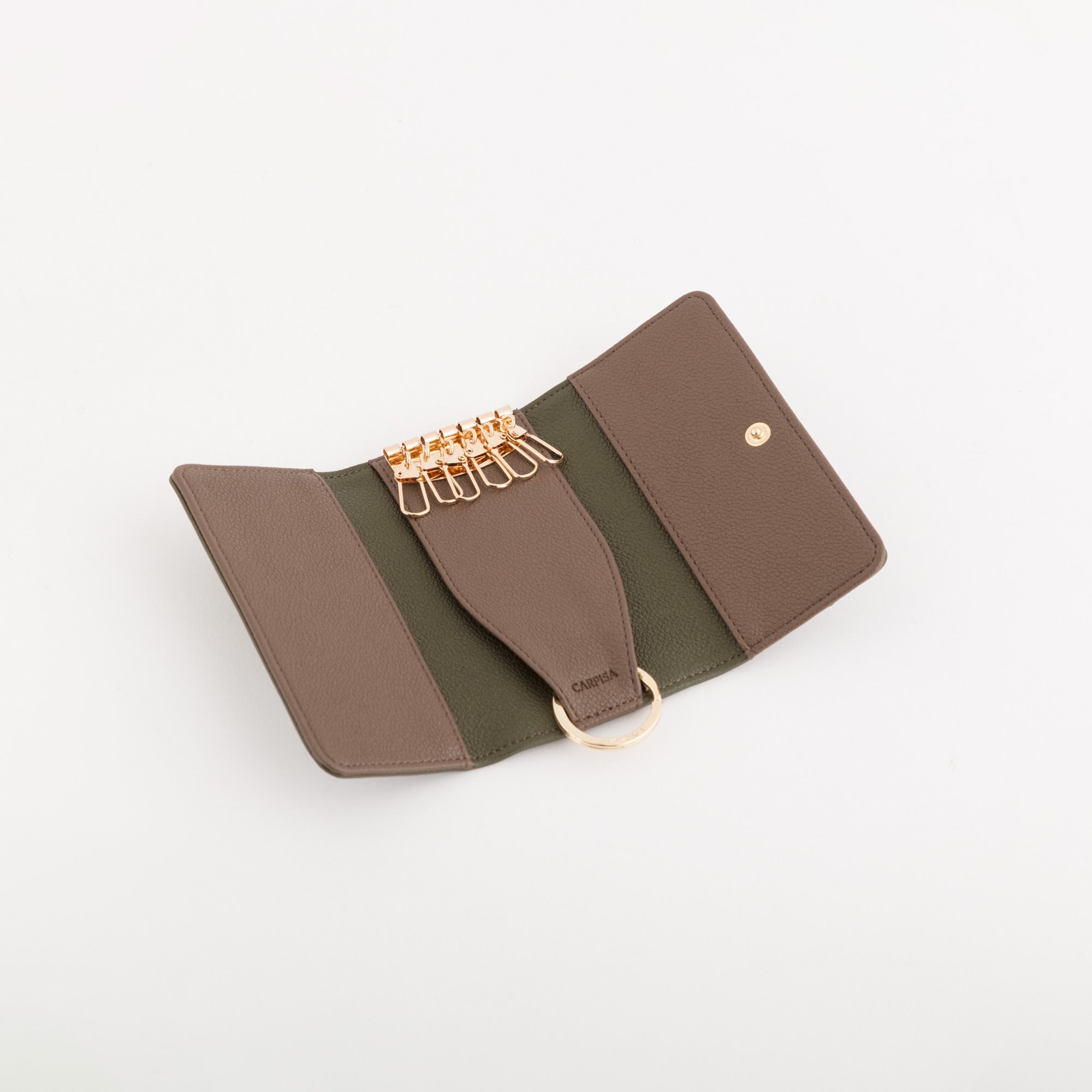Keyrings-Berna Wallet Single Size / Forest/Taupe