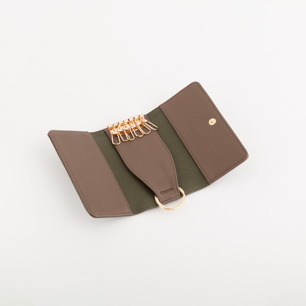 Keyrings-Berna Wallet Single Size / Forest/Taupe