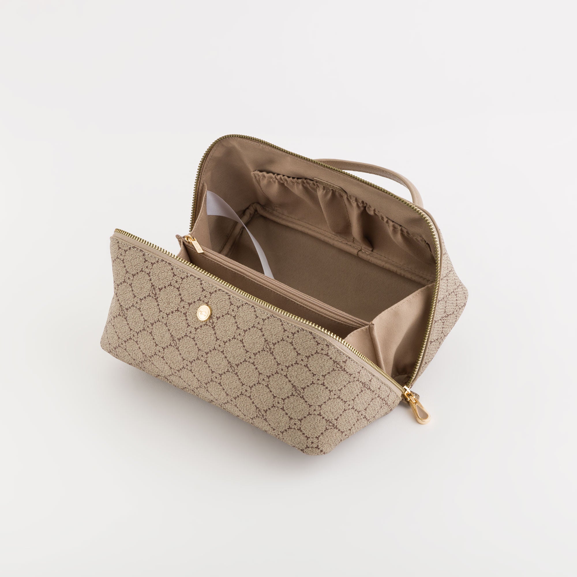 Toiletry Bags-Diana Wallet Single Size / Taupe/Light Taupe