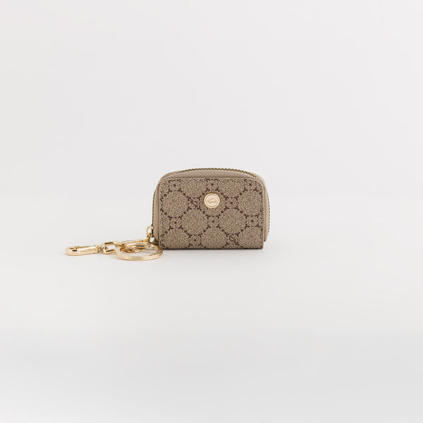 Keyring Coin Purse-Diana Wallet Single Size / Taupe/Light Taupe