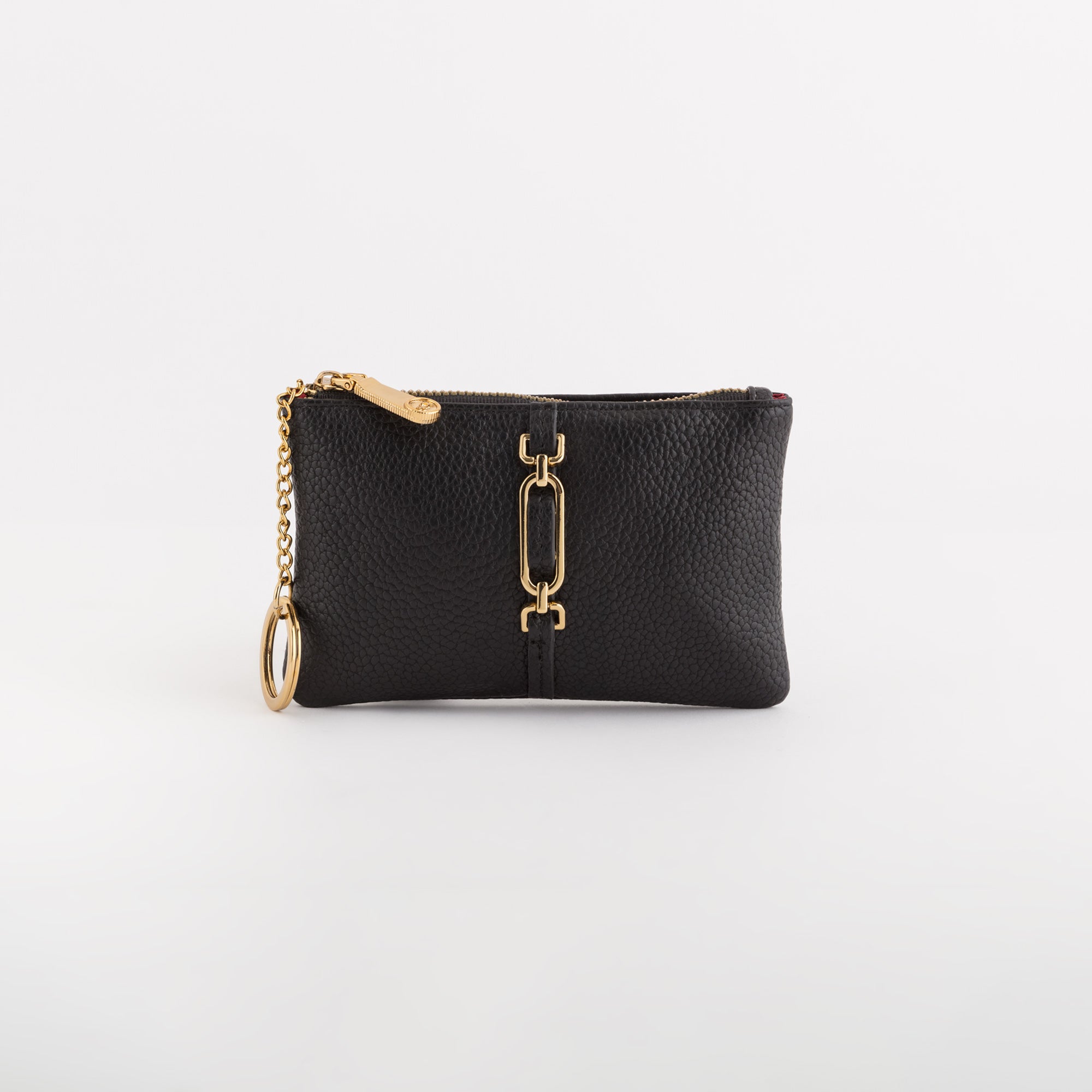 Keyring Coin Purse-Giulia Wallet Single Size / Black