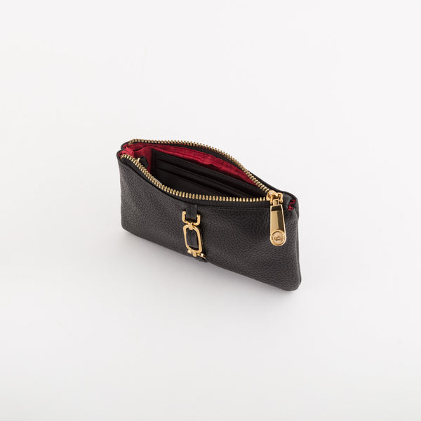 Keyring Coin Purse-Giulia Wallet Single Size / Black