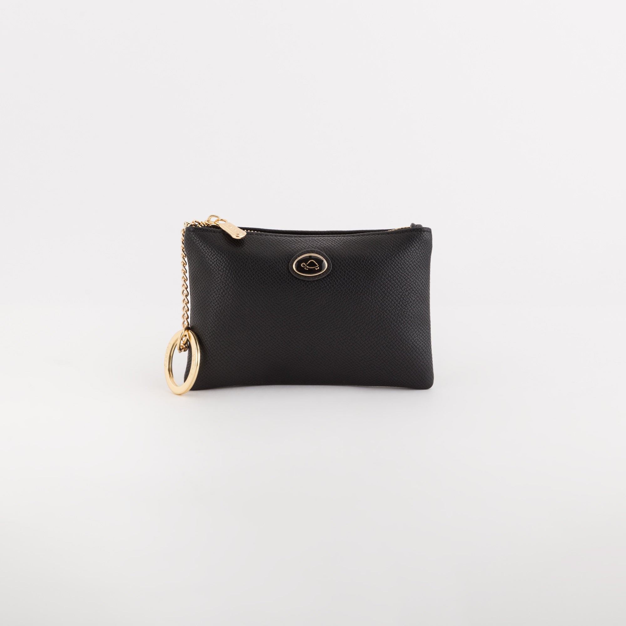 Keyring Coin Purse-Leonia Accessories Single Size / Black