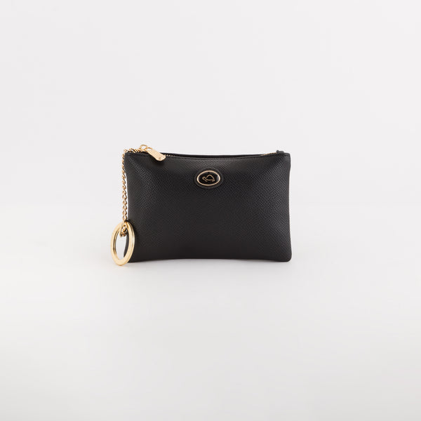 Keyring Coin Purse-Leonia Accessories Single Size / Black