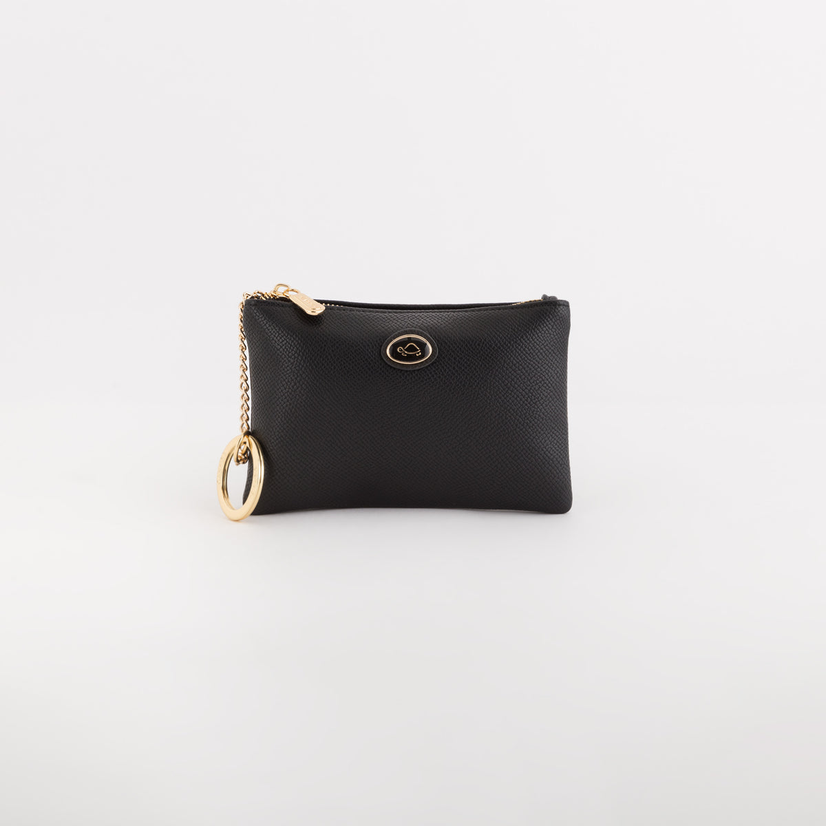 Keyring Coin Purse-Leonia Accessories Single Size / Black