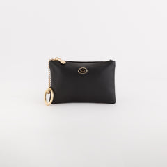 Keyring Coin Purse-Leonia Accessories Single Size / Black