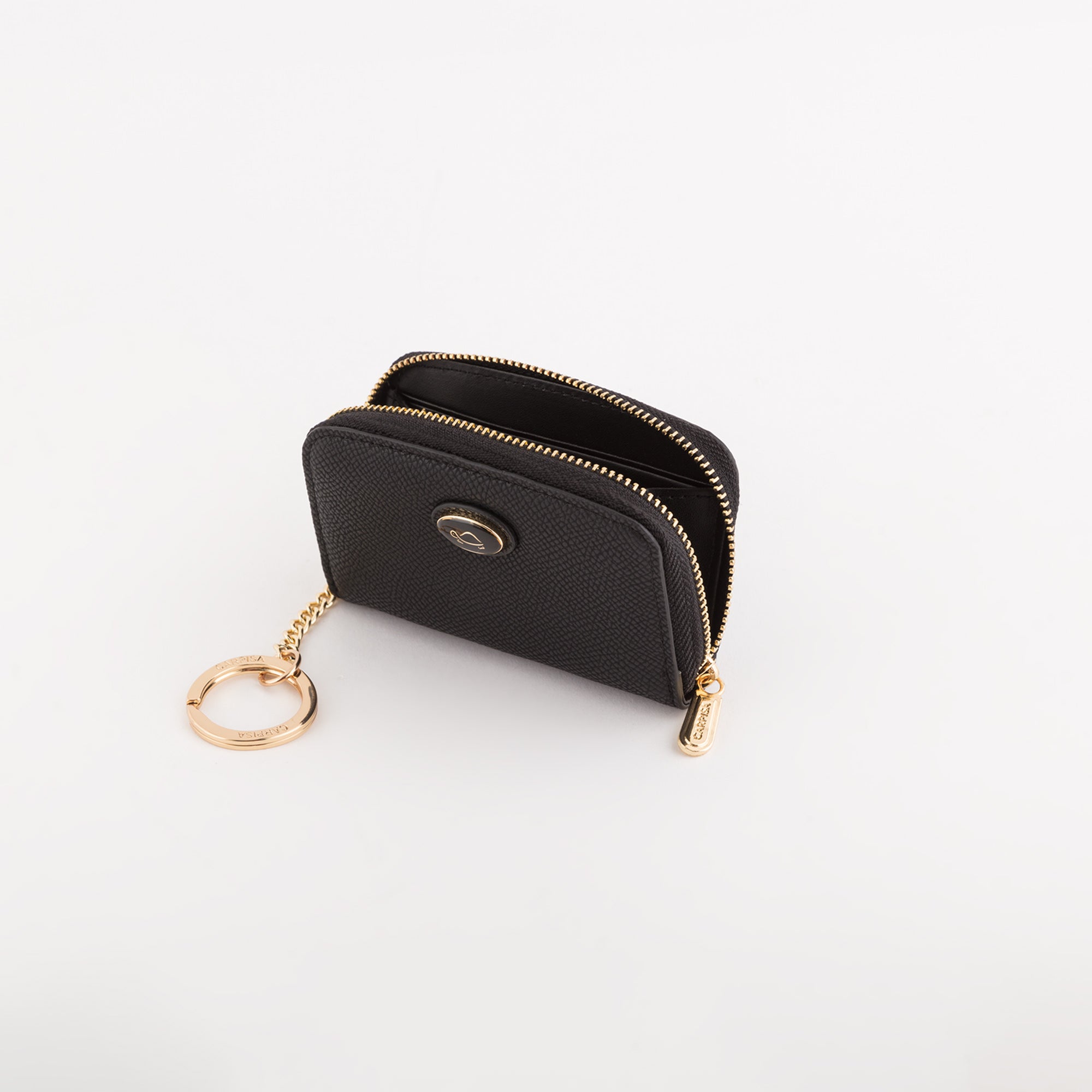 Keyring Coin Purse-Leonia Accessories Single Size / Black