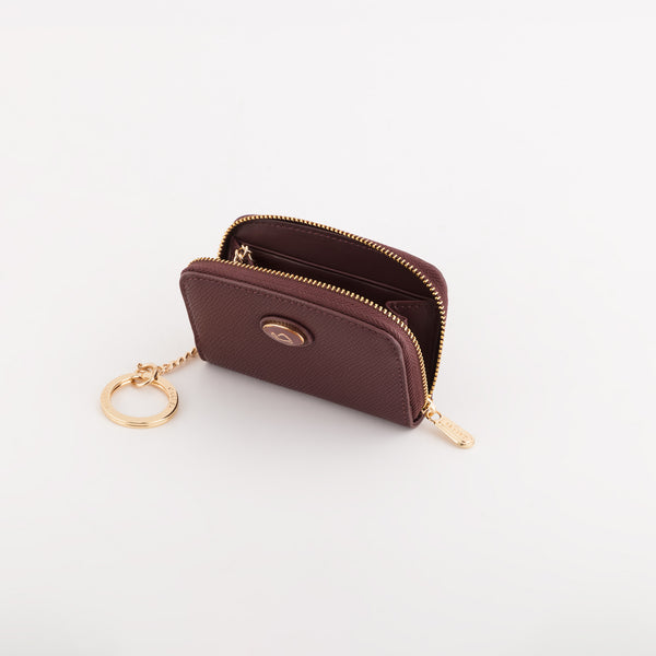 Keyring Coin Purse-Leonia Accessories Single Size / Plum