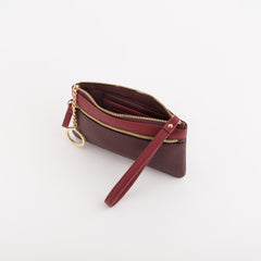Keyring Coin Purse-Berna Wallet Single Size / Plum/Cherry