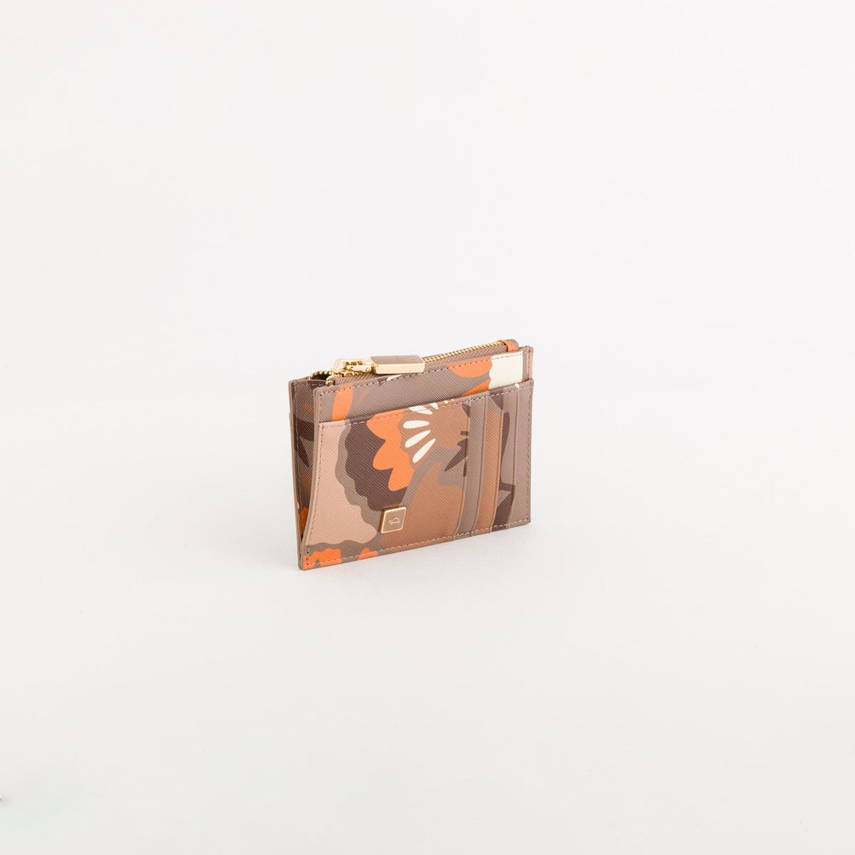 Women's  Bouquet Wallet V1 Taupe/Multicolour