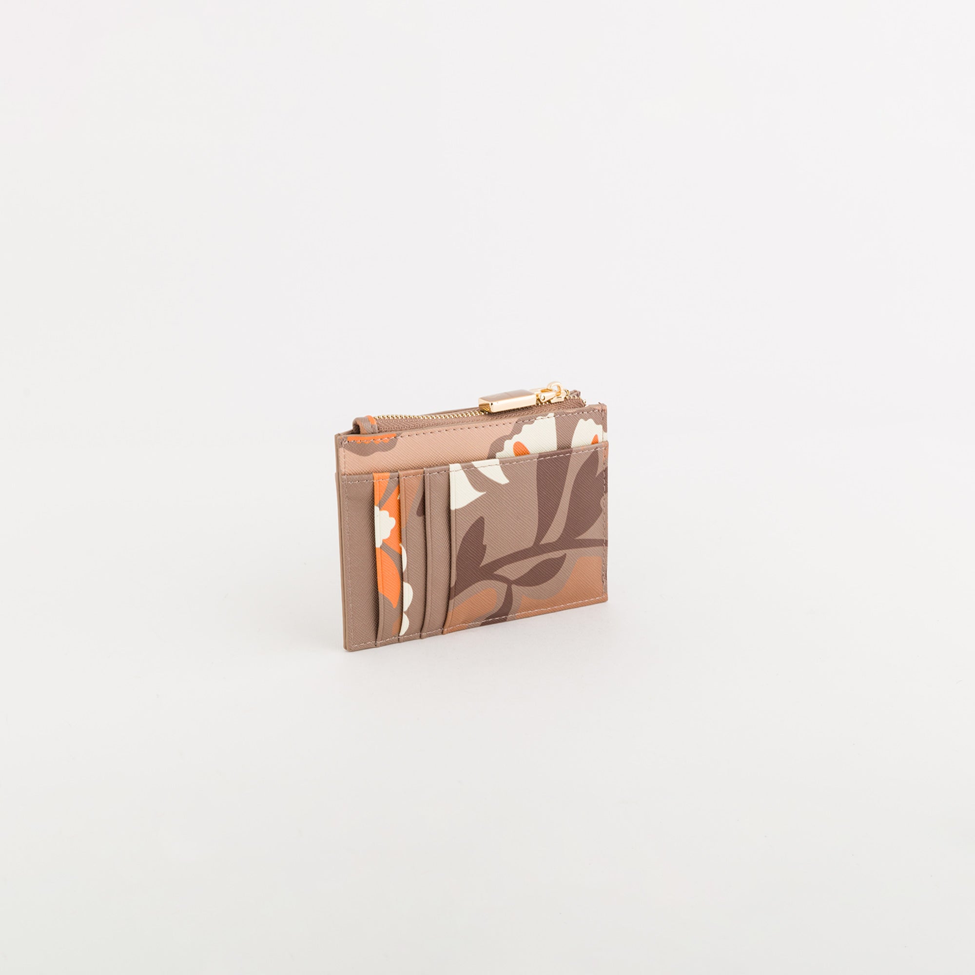 Women's  Bouquet Wallet V1 Taupe/Multicolour